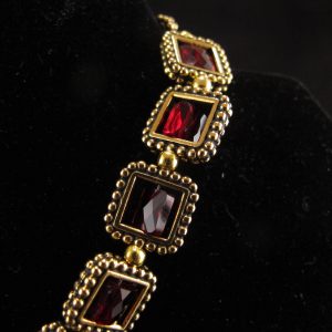 Framed Swarovski ‘Ruby’ Crystal Necklace