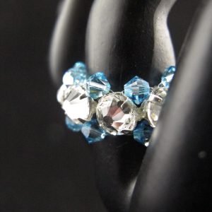 Swarovski ‘Aqua’ Crystal Montee Ring